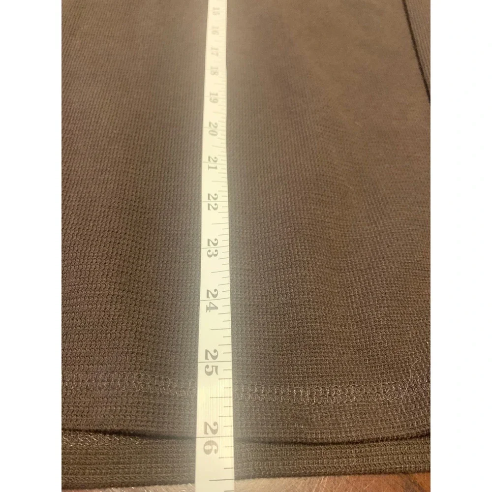 Banana Republic Brown Cotton Blend Crewneck Knit Henley Sweater Size M
